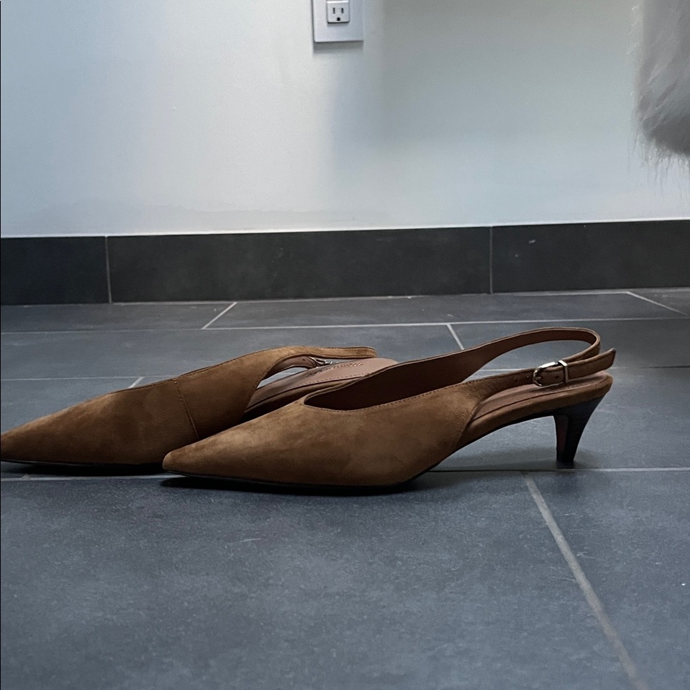 Madewell Emilie Suede Slingback Pump sz 7